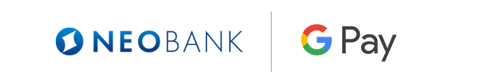 ロゴ:NEOBANK、ロゴ:Google Pay